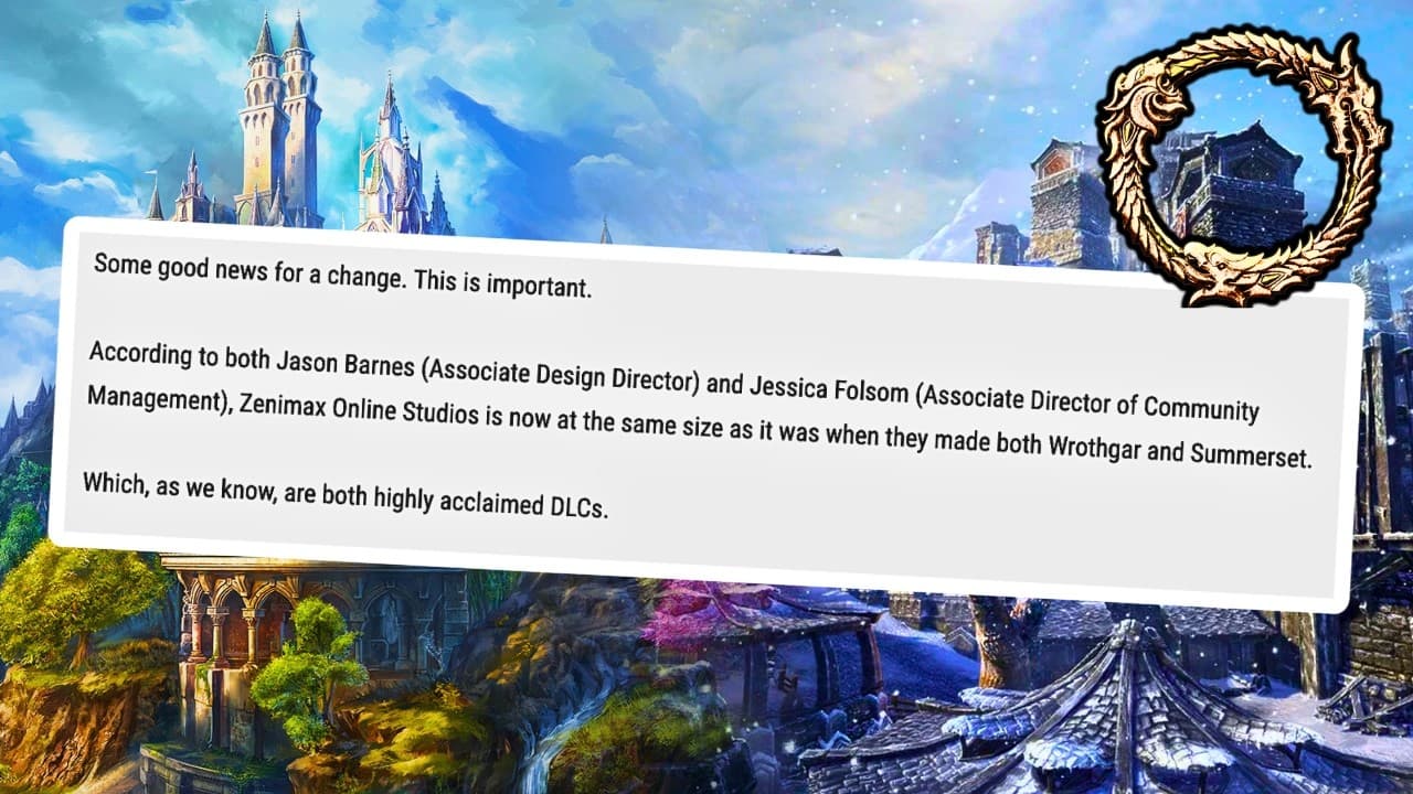 ZOS Confirms ESO is NOT Going into Maintenance Mode