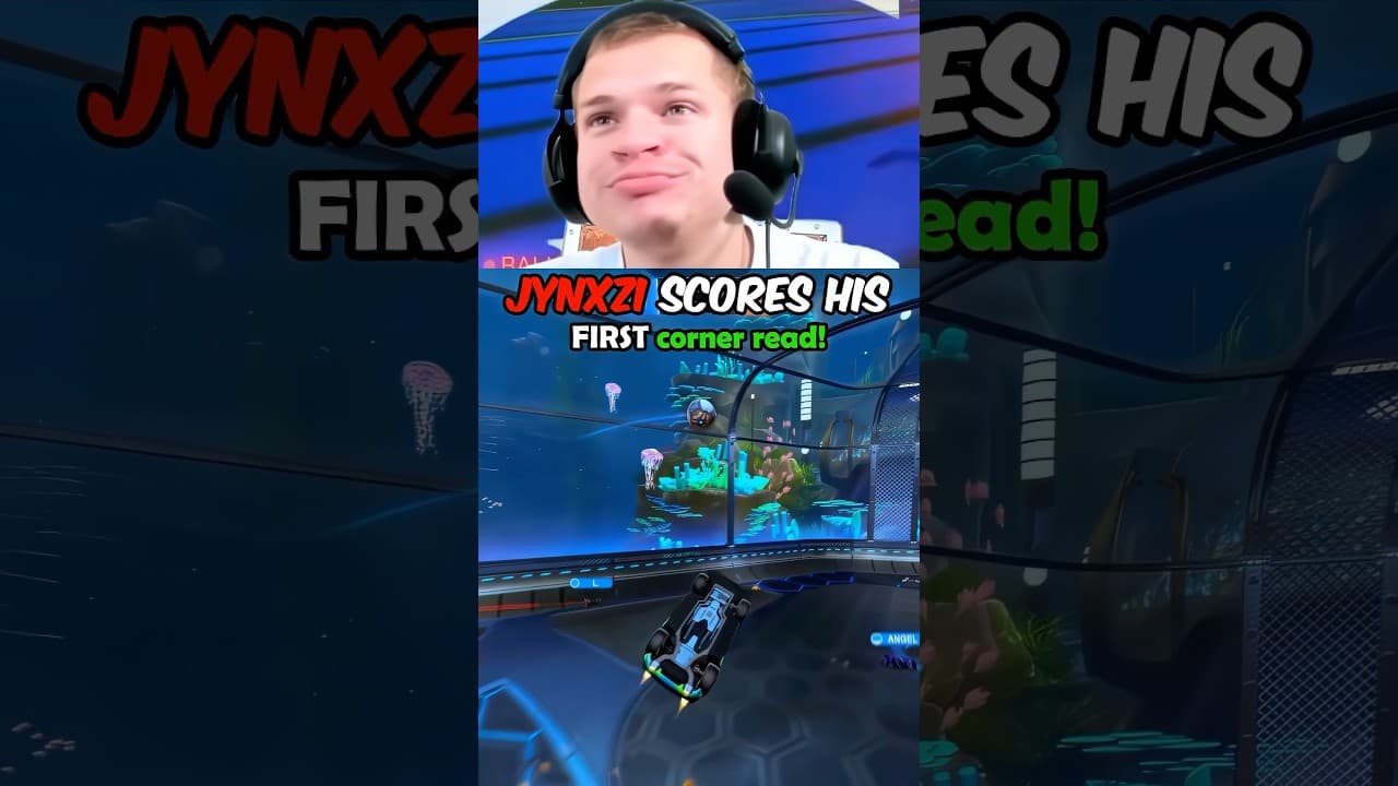 Jynxzi scores his FIRST corner!!!🤯 #rocketleague #rl #gaming
