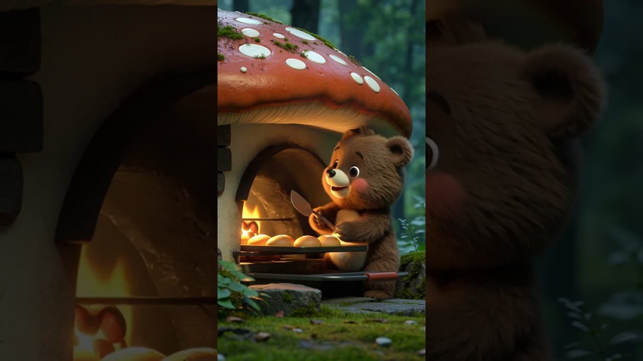 The Tiny Bakery in the Mushroom Forest 🍄🍞✨ #shorts