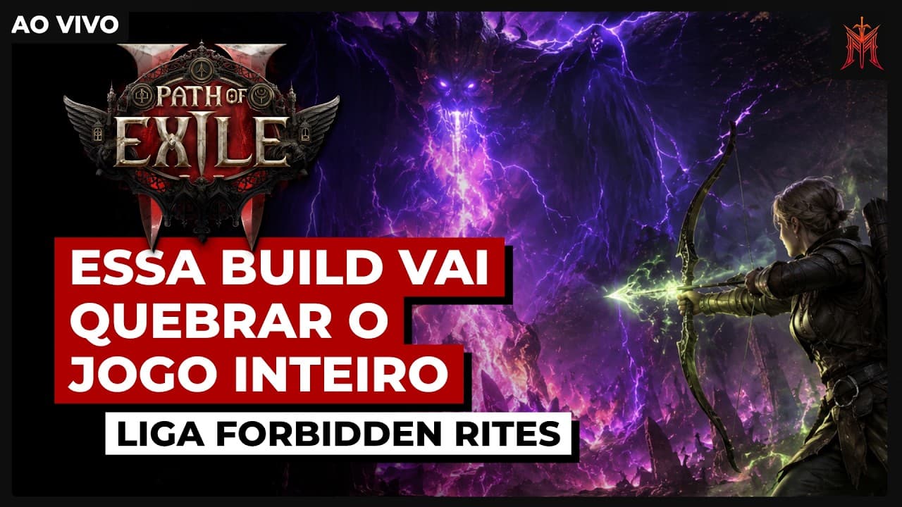 🔴Ao Vivo - Path of Exile 2 Forbidden Rites e VAZOU EXP do Diablo IV?