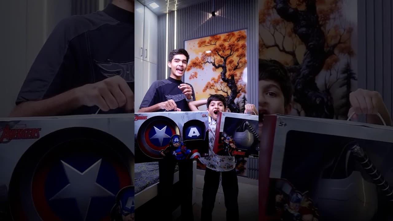 If My Brother Finds 5 Same Color Cars in GTA 5, He Wins a Captain America Shield Set in Real life 😱