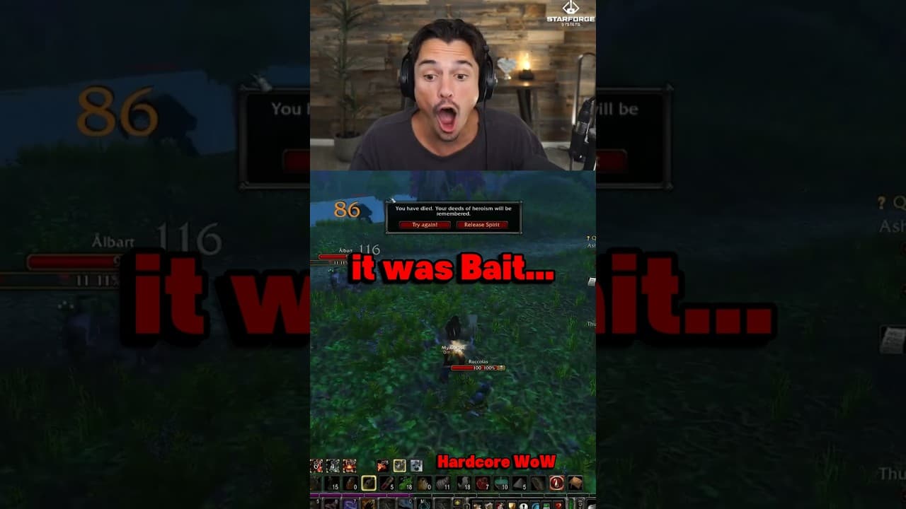 Baited Into World PVP In Hardcore WoW