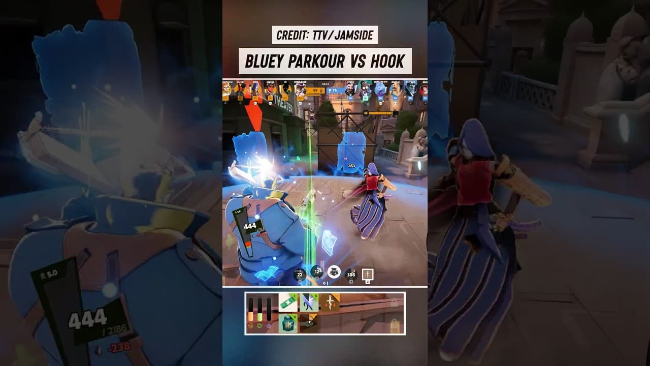 Bluey parkour vs humble hook 😌 #deadlock #deadlockclips