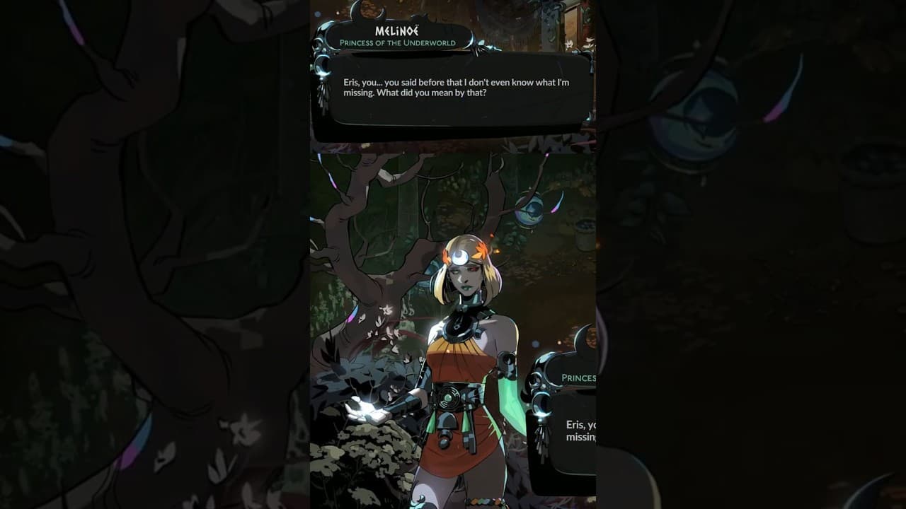 Mel Asks Eris on What She's Missing from Her Life #hades2