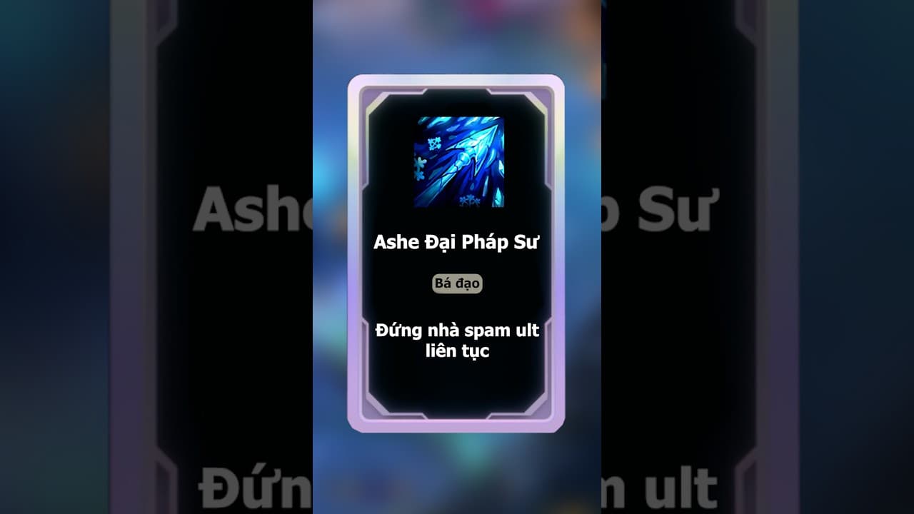 Ashe "việc nhẹ lương cao" đứng nhà spam ult 😂😂😂 #leagueoflegends #lienminhhuyenthoai
