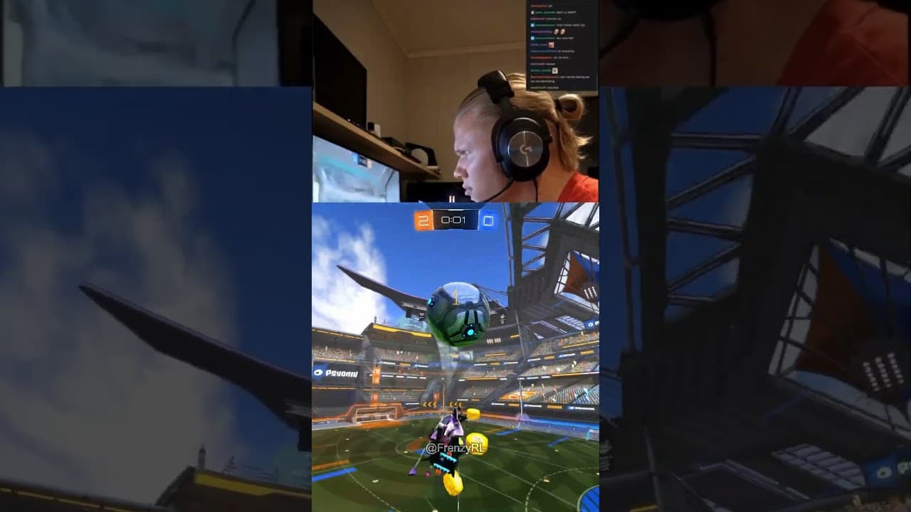 Haaland during hydration break 🗿 #rocketleague #gaming #usa