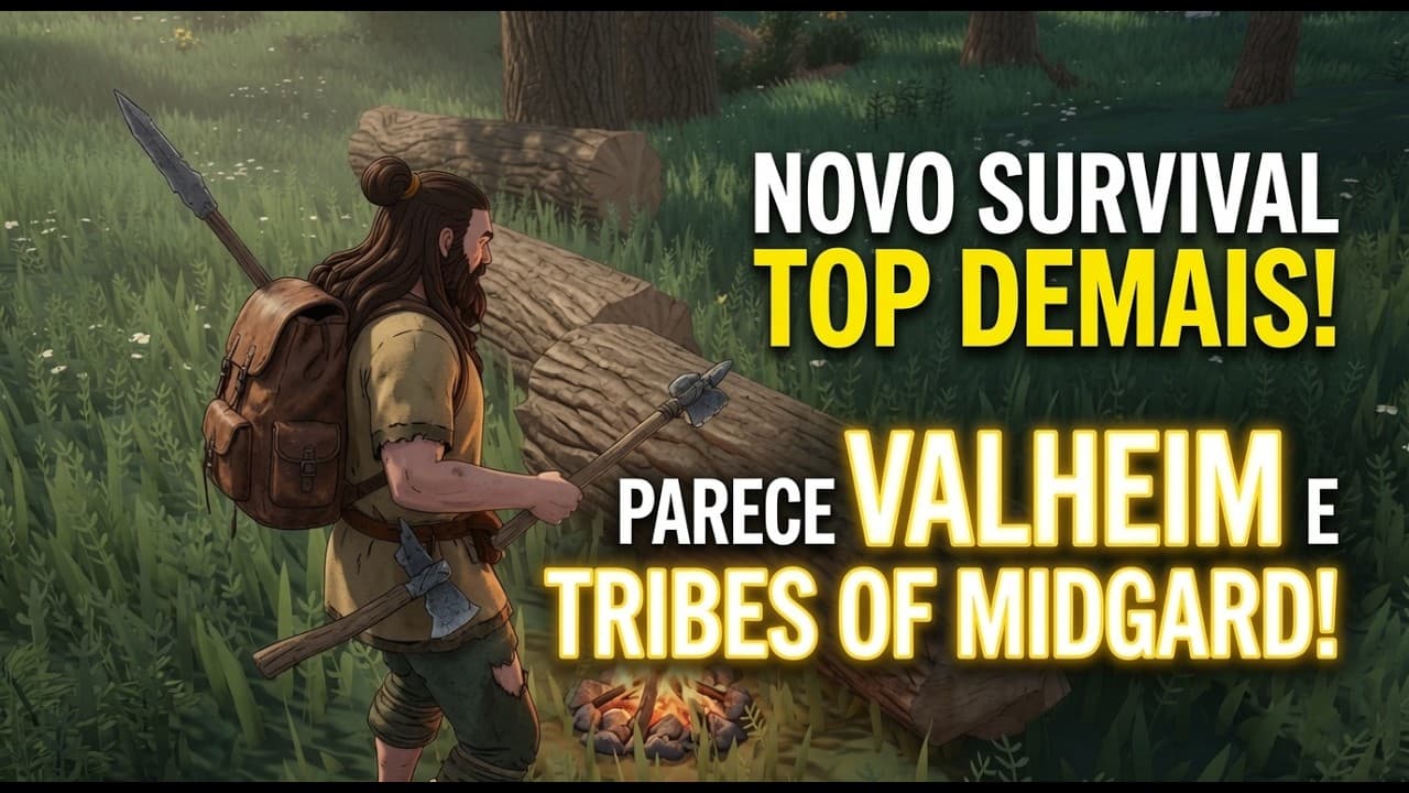 NOVO SURVIVAL ONLINE ESTILO VALHEIM TRIBES OF MIDGARD QUE VOCÊ PRECISA CONHECER STORMFORGE