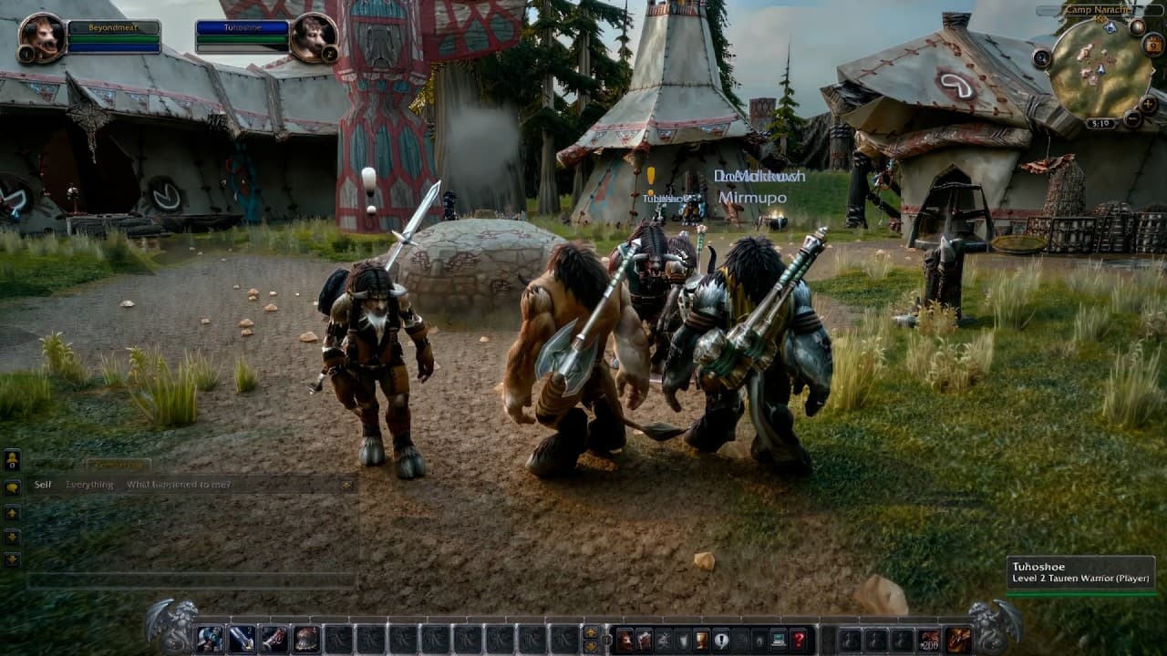 World of Warcraft Classic + NVIDIA DLSS 5 Looks Crazy | Tauren Starting Zone - Mulgore