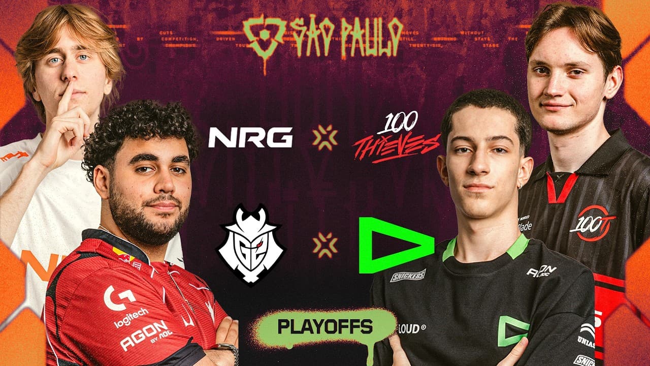 NRG x 100T | G2 x LOUD | VCT Americas Etapa 2 | Playoffs - Dia 5