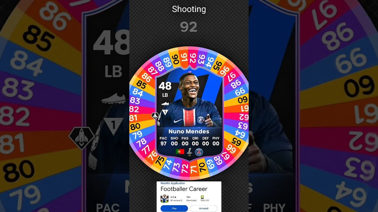 | Re-spun NUNO MENDES for PSG Card on EA FC 27! #eafc27 #fifa