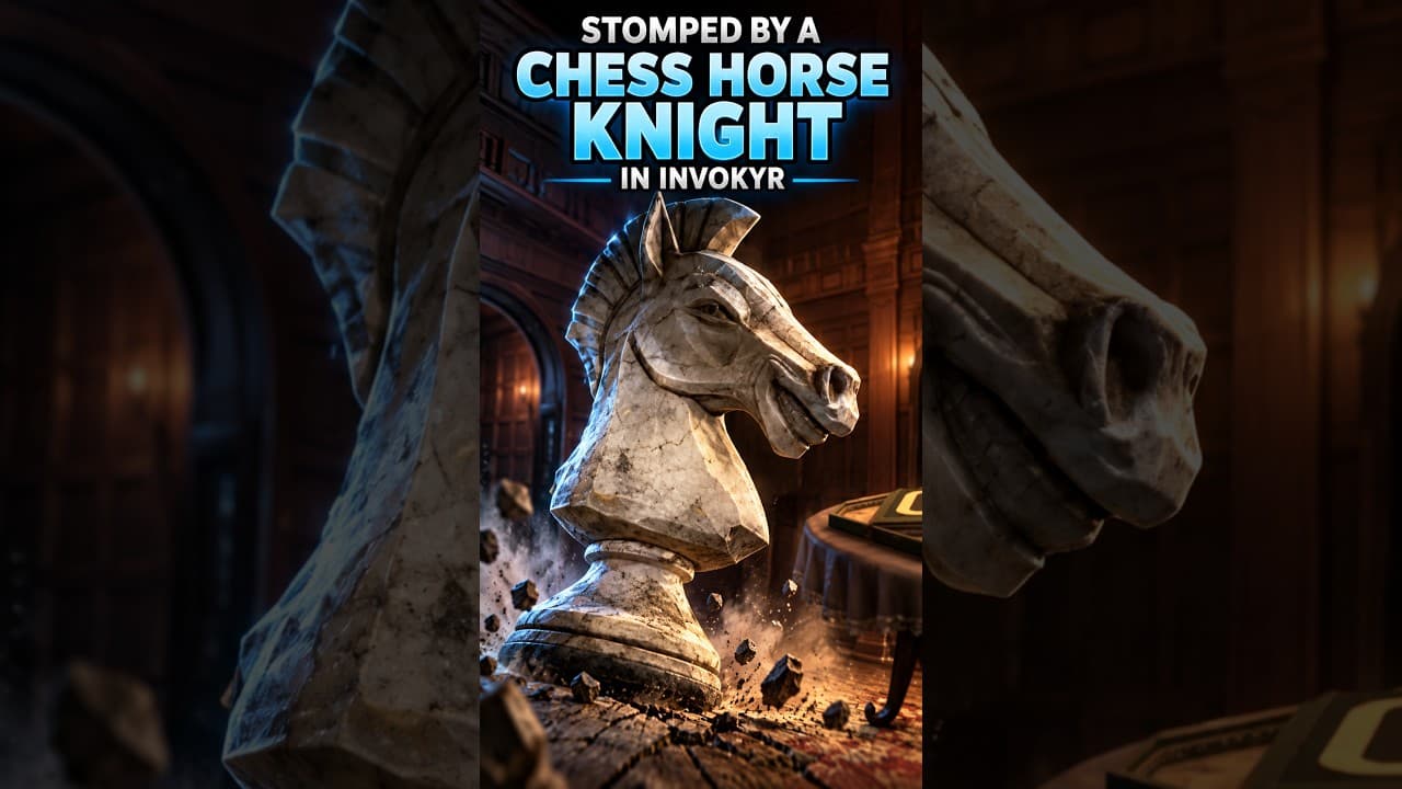 kicked by a chess horse knight #invokyr #invoker