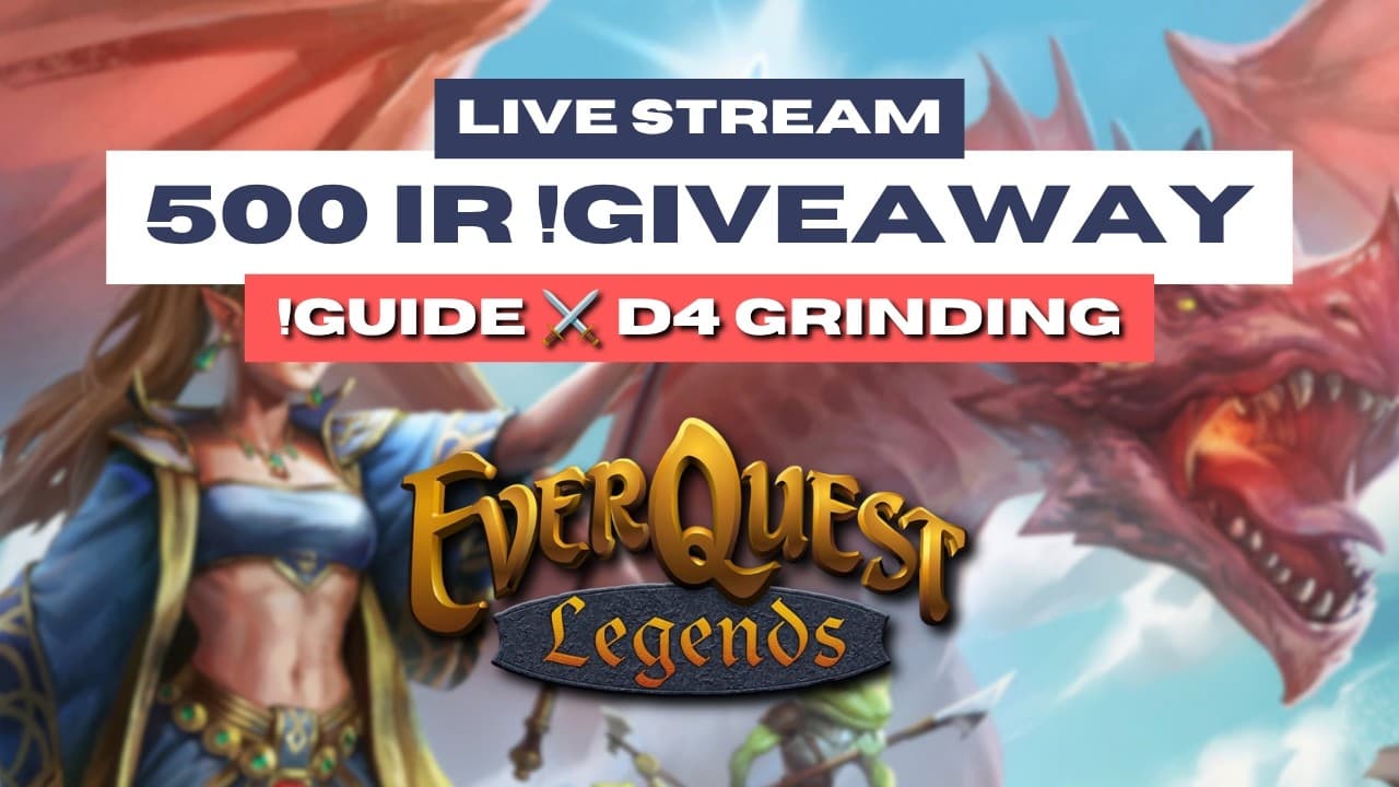 500 IR !Giveaway TODAY ⚔️ !Guide !BiS !Dev !Guild ⚔️ EverQuest Legends (EQL)