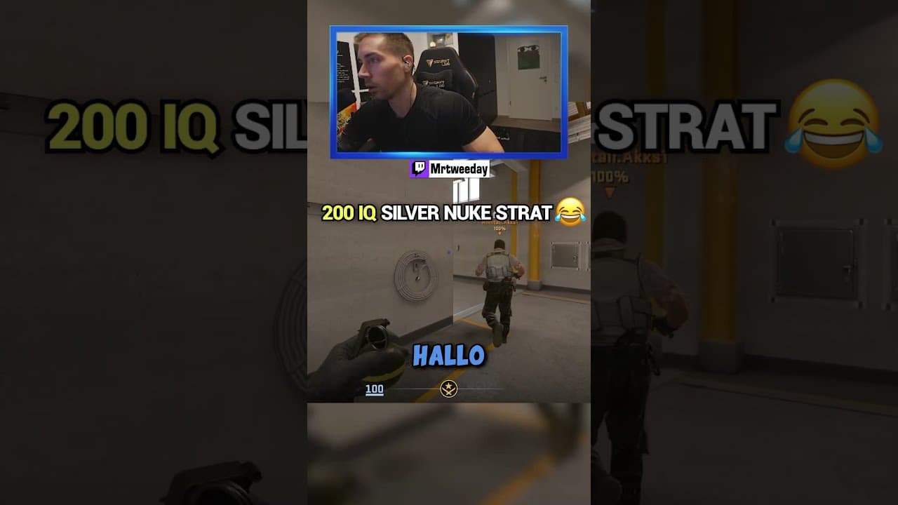 This REAL 200 IQ SILVER tactic got me reported...😂 #cs2 #counterstrike2 #csgo