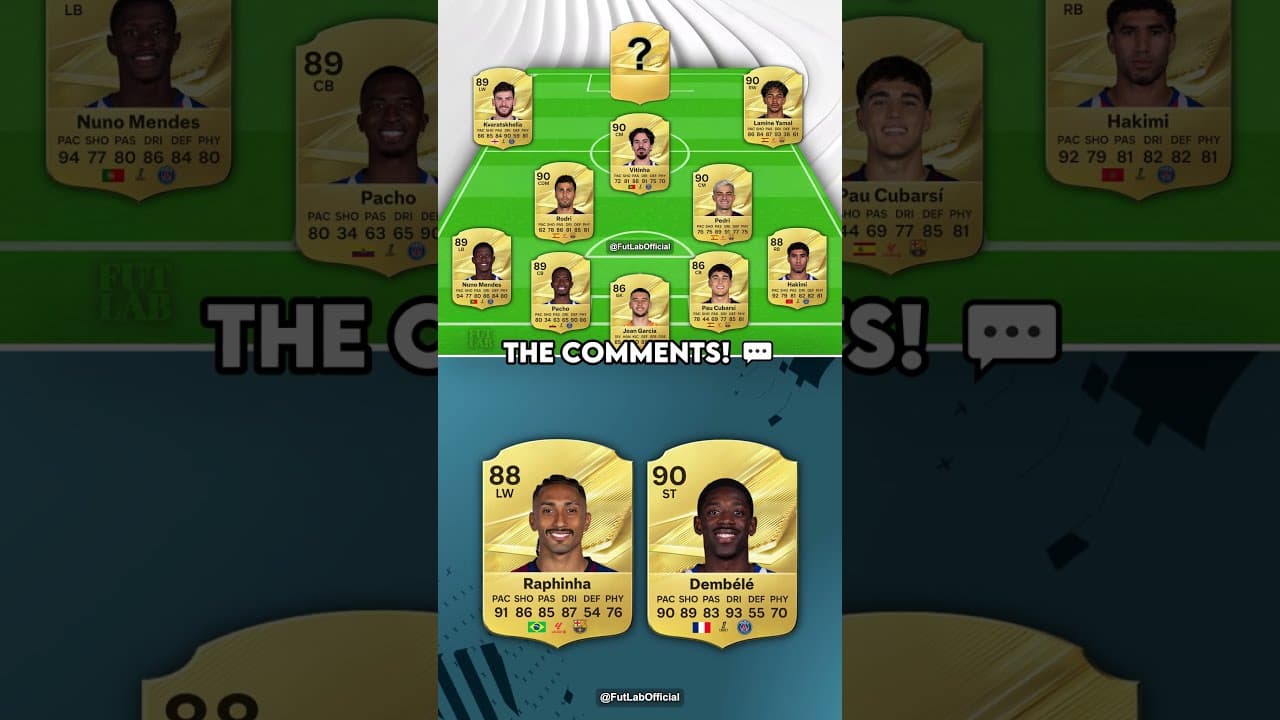 Barcelona vs. PSG in FC 27! 🤯😱 #barcelona #psg #fc27 #fifa #football #ratings