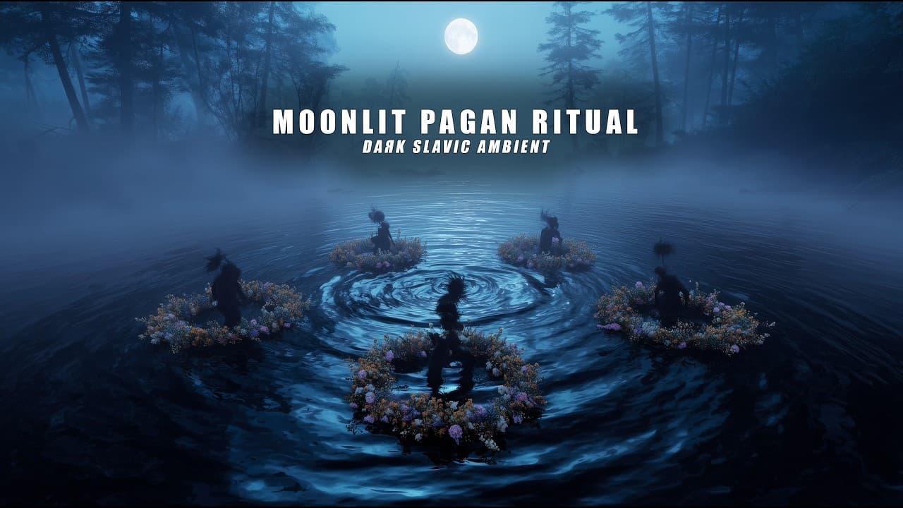 Dark Slavic Pagan Ritual Ambient | Moonlit River Ceremony | Ancient Folk Soundscape