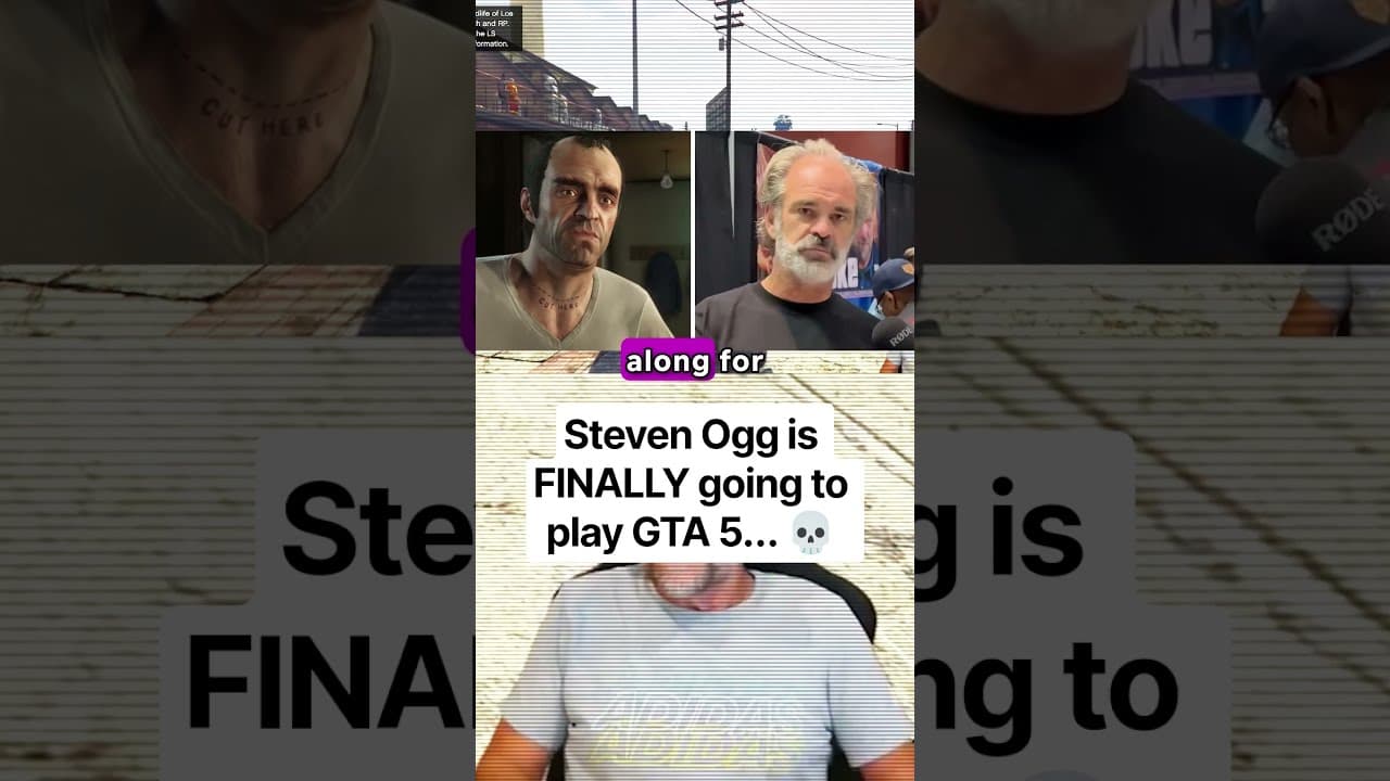 Steven Ogg Is FINALLY Playing GTA 5 💀 #gta6 #trevor #gaming #usa
