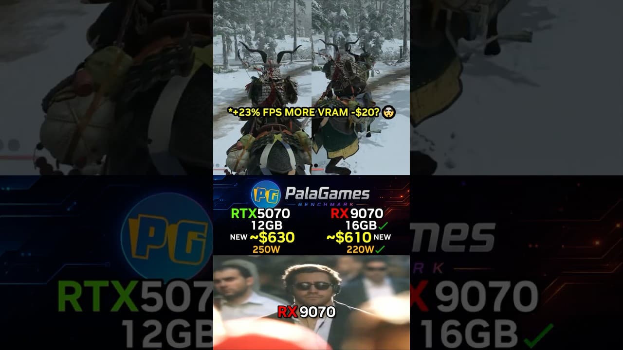 RTX 5070 vs RX 9070 — WORTH THE $30 DIFFERENCE 🤔 2K Cinematic Benchmarks