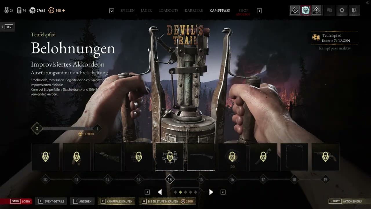 Hunt Showdown 1896 - Devil`s Trail Battle Pass