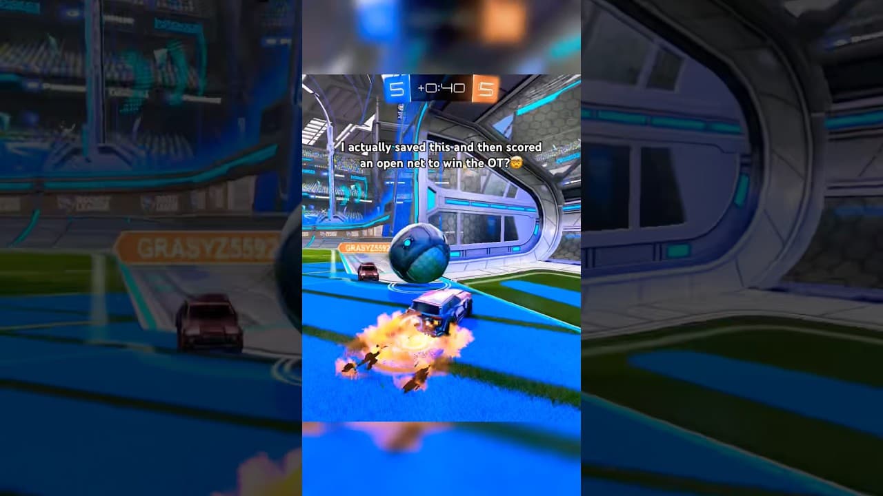 Crazy overtime play🤯 #rocketleague #shorts #rl #gaming