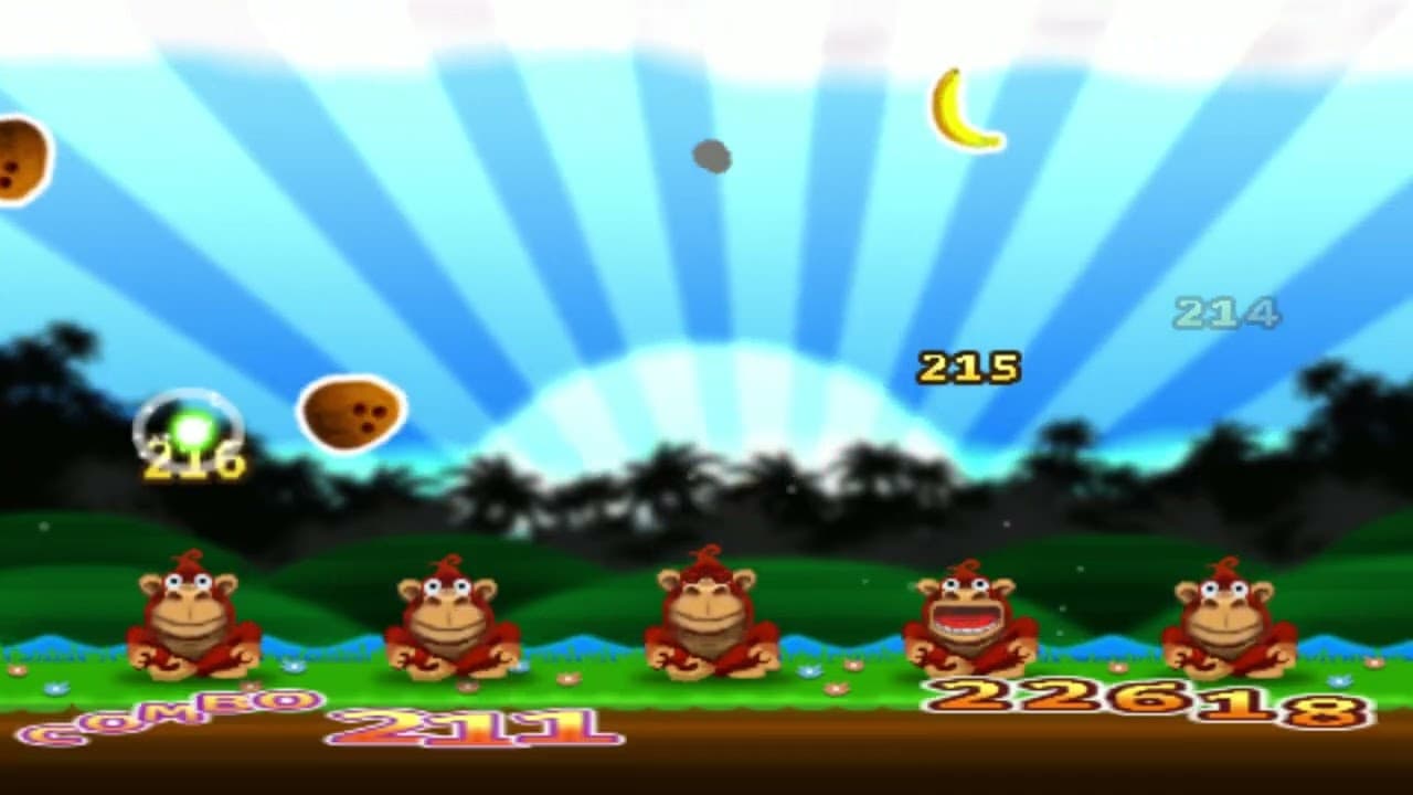 [Coco Block] Dodging Coconuts and Catching Bananas (Steam Free Game)