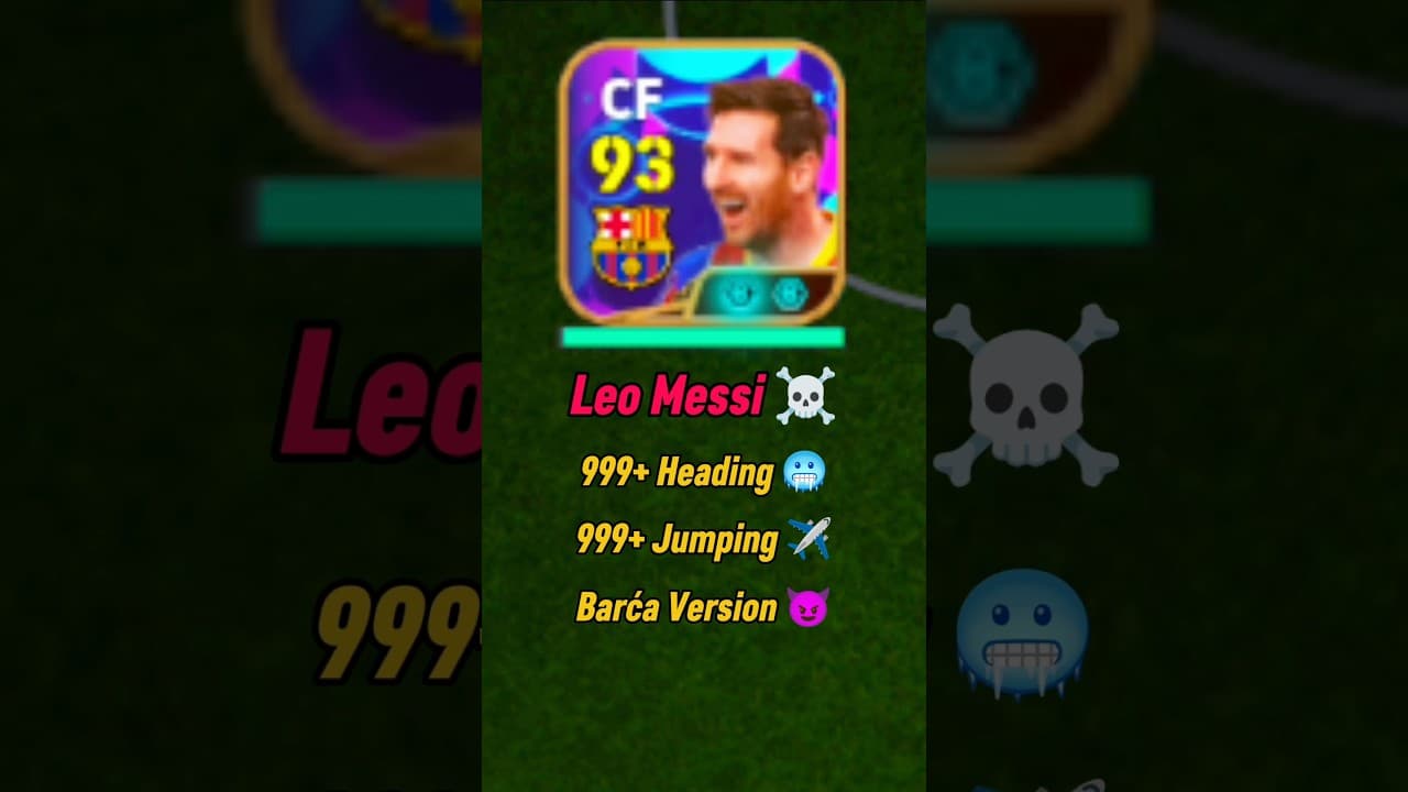 🔥 Barça Messi as a BULLET HEADER?! 😳⚽ | Cross Spamming Review #eFootball2027 #Messi #Shorts