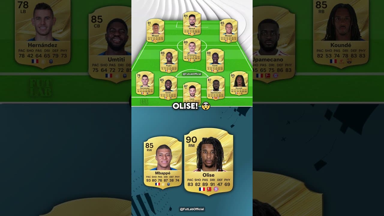 Current France vs. 2018 Team! 😱🏆 #fc27 #france #fifa #football #ratings