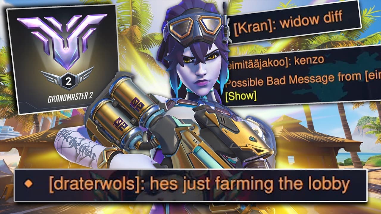 Using the NEW Beachside Widowmaker Skin in Overwatch