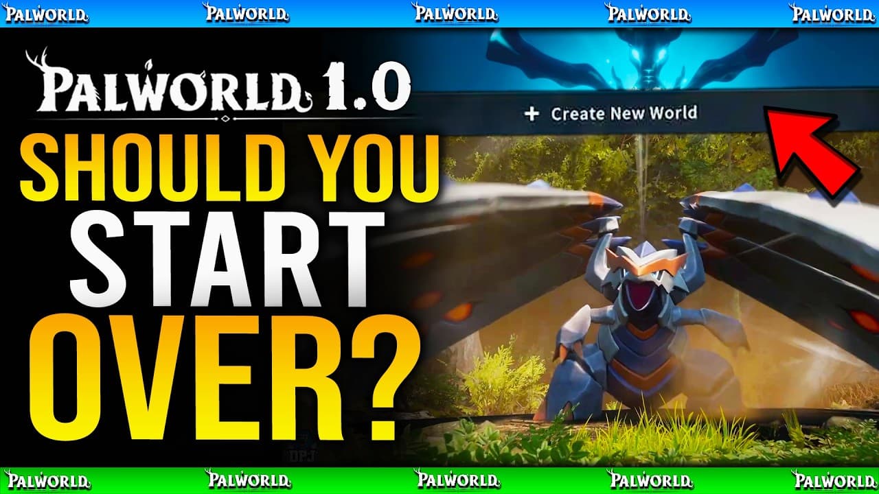 Palworld 1.0 - Should You Start A New Playthrough? (Delete Your Save & Create A New World?)
