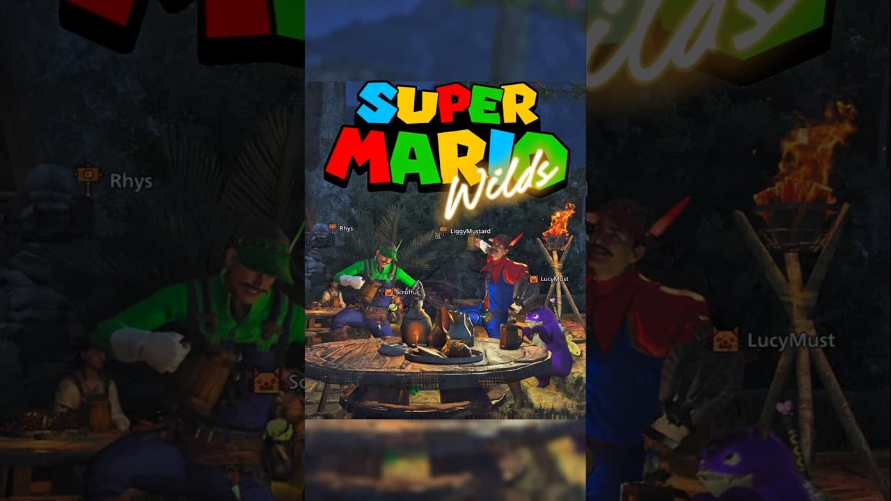 Super Mario Wilds #monsterhunterwilds #mhwilds #hammer #gaming @SoaringDooter