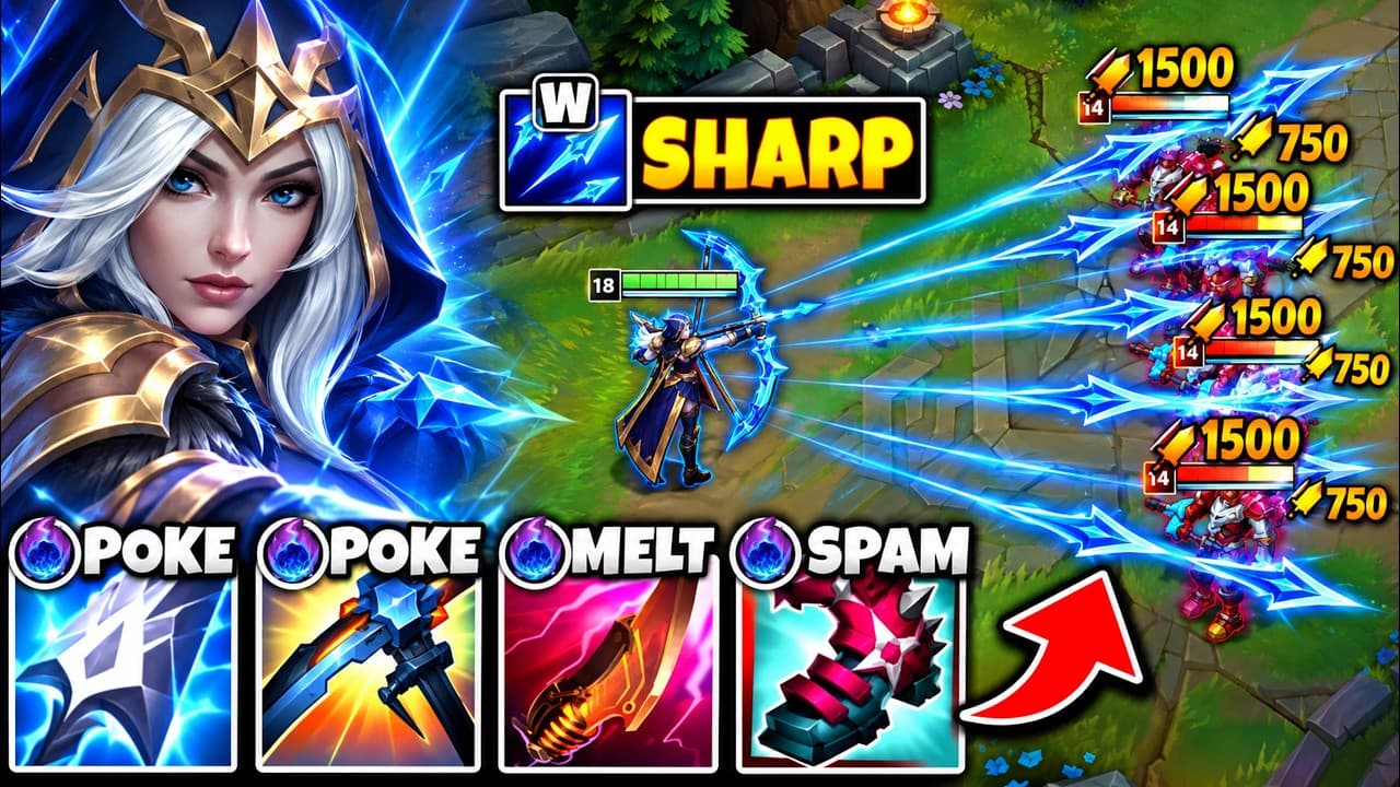 THIS LETHALITY ASHE BUILD IS A NIGHTMARE TO PLAY AGAINST! (SPAM RAZOR SHARP ARROWS)