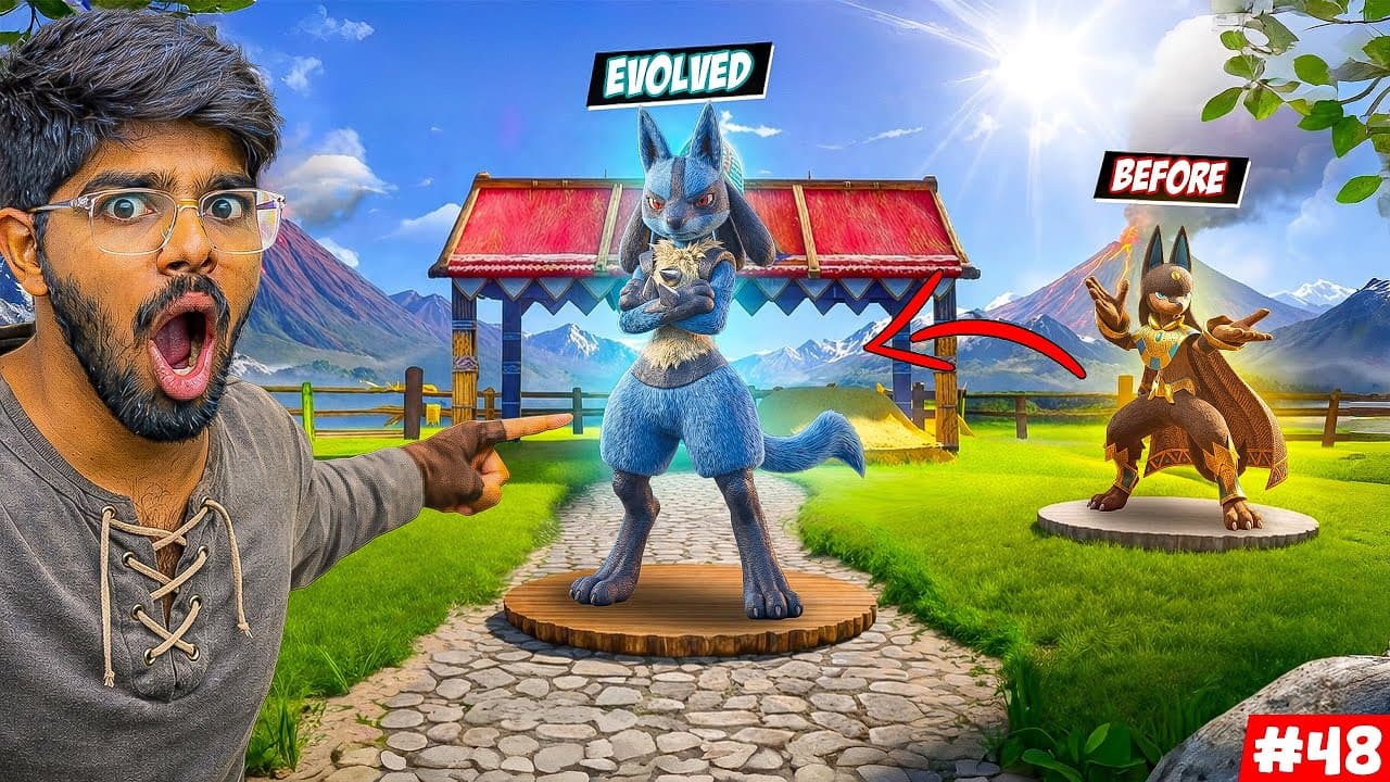 OMG I EVOLVED MY ANUBIS TO GOD LUCARIO POKEMON🔥 In Palworld | Palworld Telugu #48