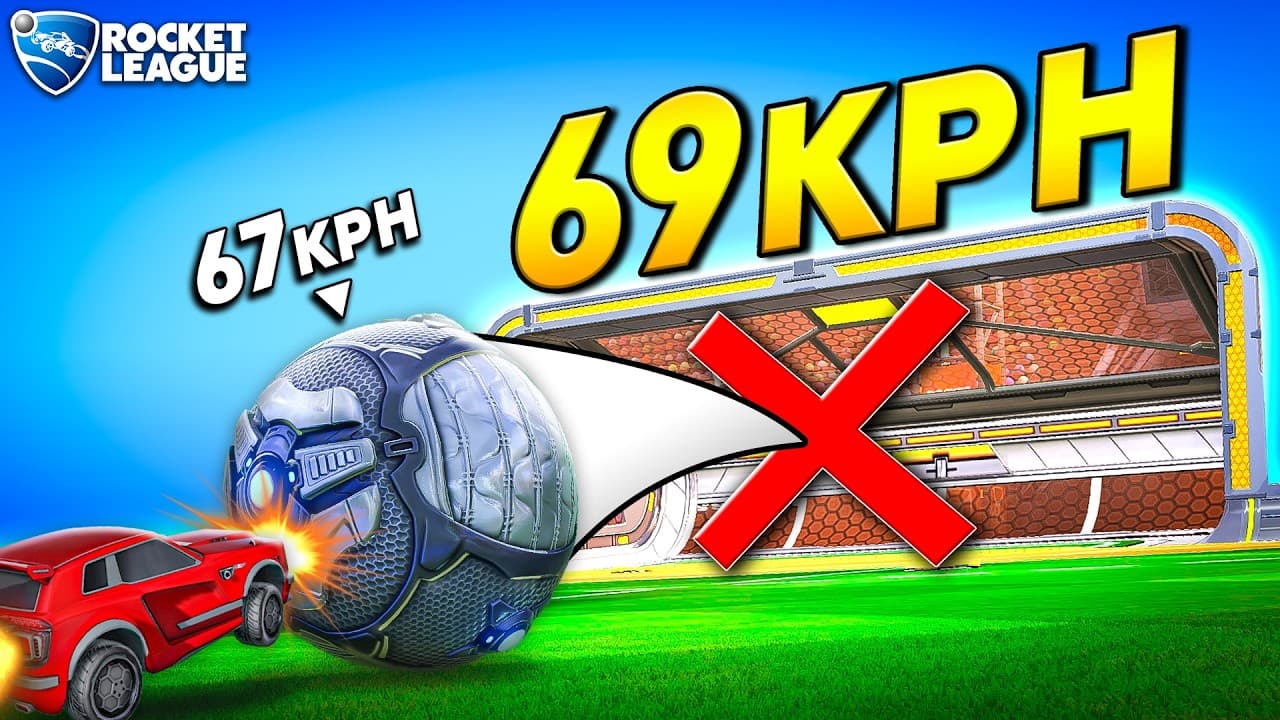 Rocket League, but the ball WON'T SCORE unless it's faster every time