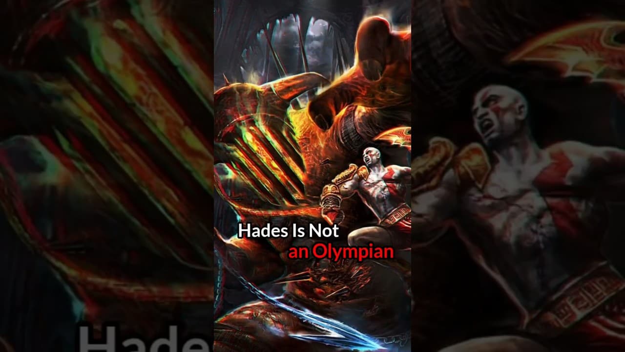 Why isn't Hades considered an Olympian God in Greek mythology ? #shorts #godofwar #kratos