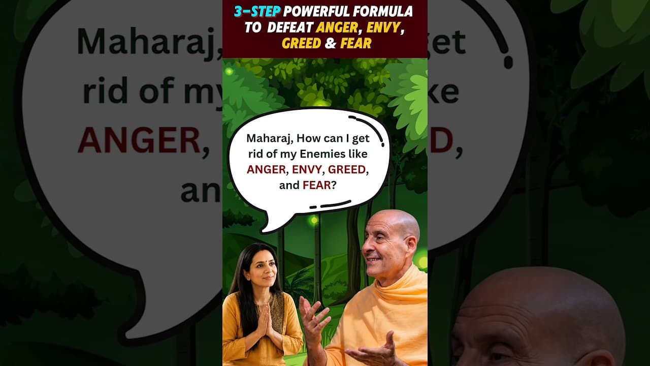 How to Defeat Anger, Envy, Greed & Fear? Maharaj's Powerful 3-Step Formula!