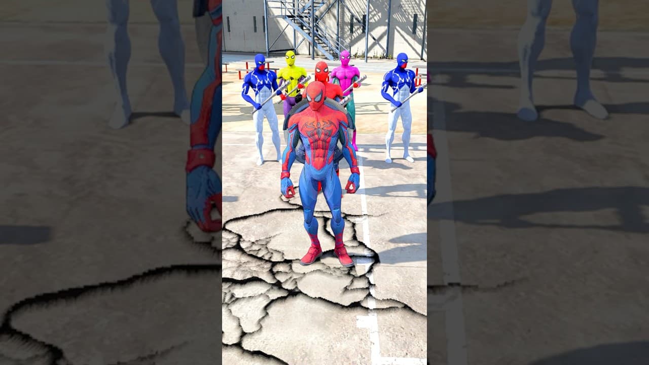 Don't worry, Spider-Man, I'm coming #shorts #spiderman #superhero #gta5 #game