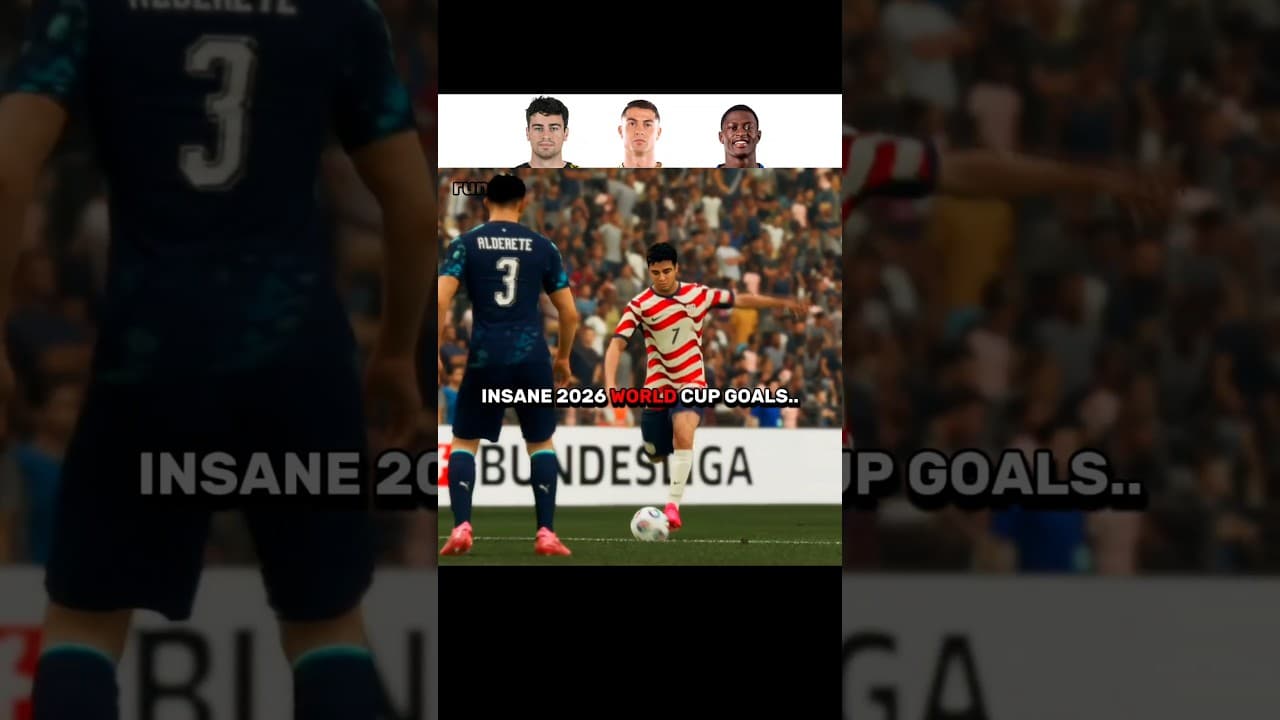 Insane World Cup 2026 Goals part 4 #fifa #eafc #fc25 #fc26 #fc27 #football #gaming #shorts