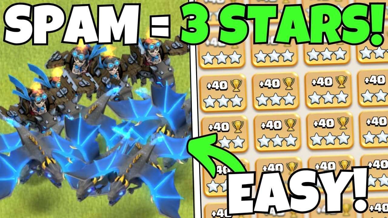 Spam Your Army, 3 Star EVERY Time! (TH18 Army)