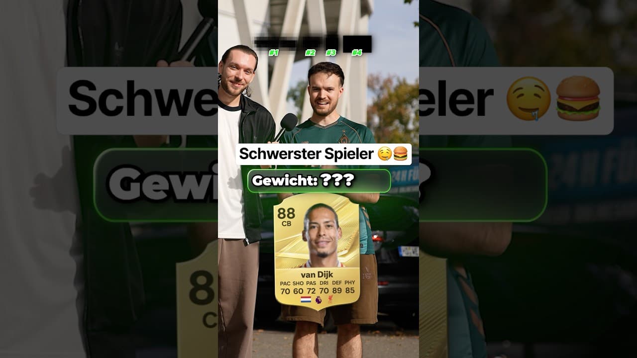 WER ist der SCHWERSTE Spieler in FC 27? 🤤🍔🦍
