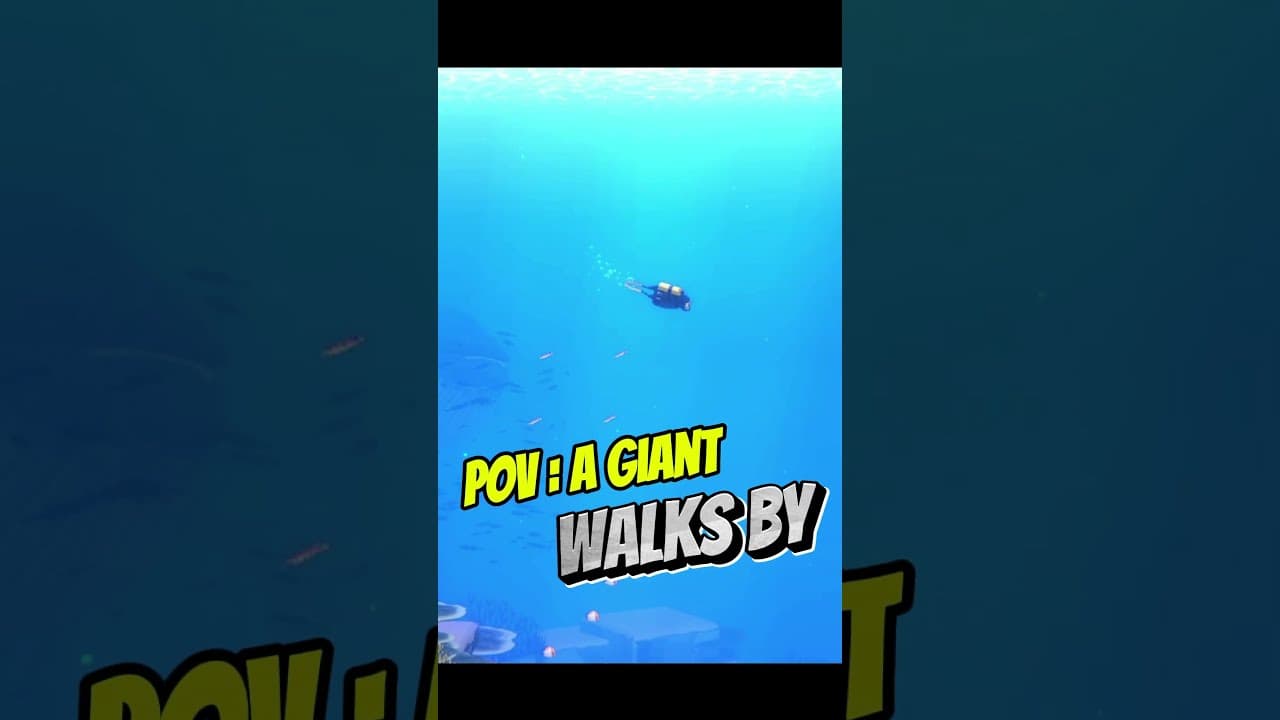 POV a giant walks by  #davethediver #gaming #steam #shorts #shortvideo