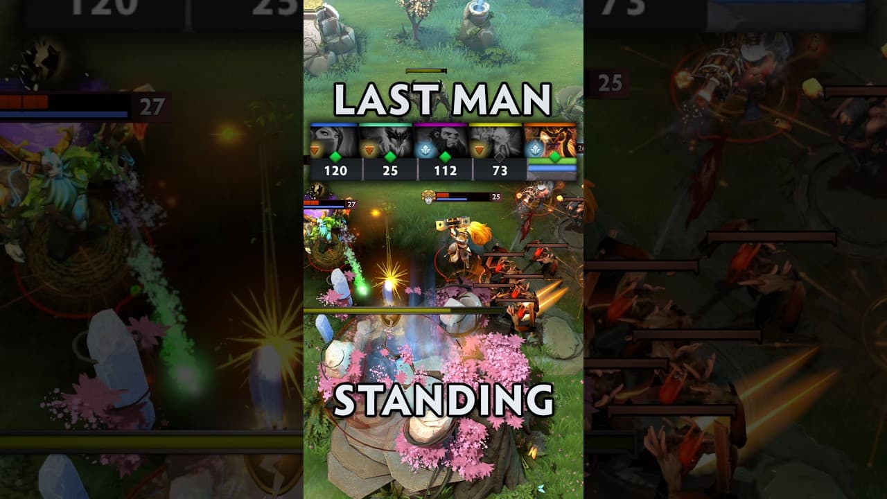 Last man standing Dota 2 #Dota2
