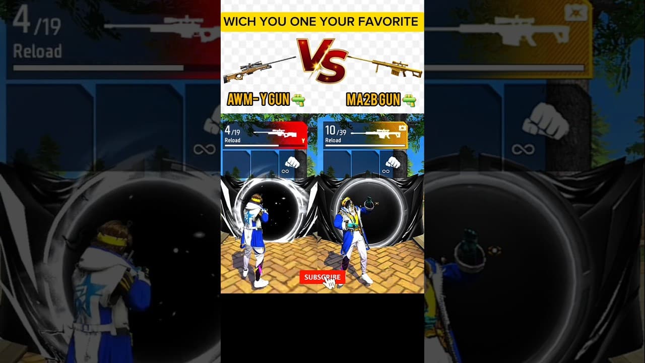 M82B vs AWM 🔥 Sniper Showdown in Free Fire! ⚡