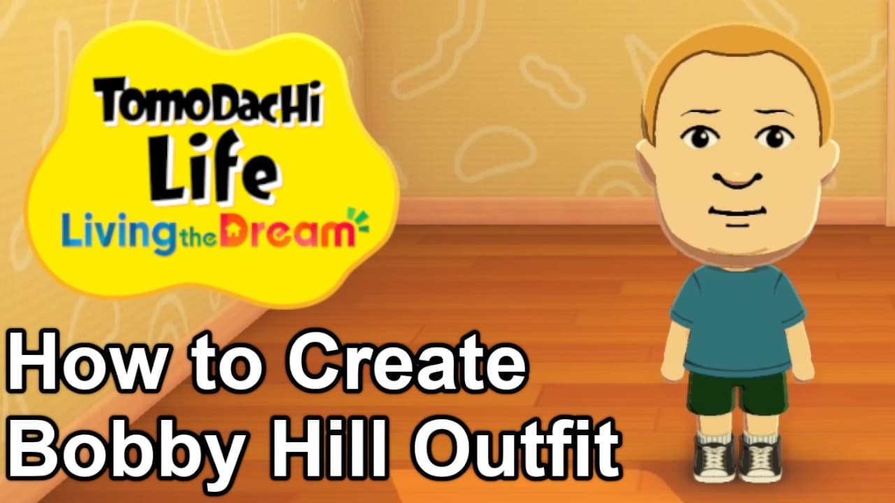 How to Create Bobby Hill Outfit in Tomodachi Life: Living the Dream