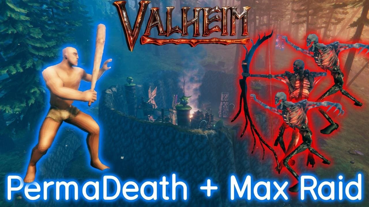 Valheim PermaDeath With Max Raids (Full Movie)