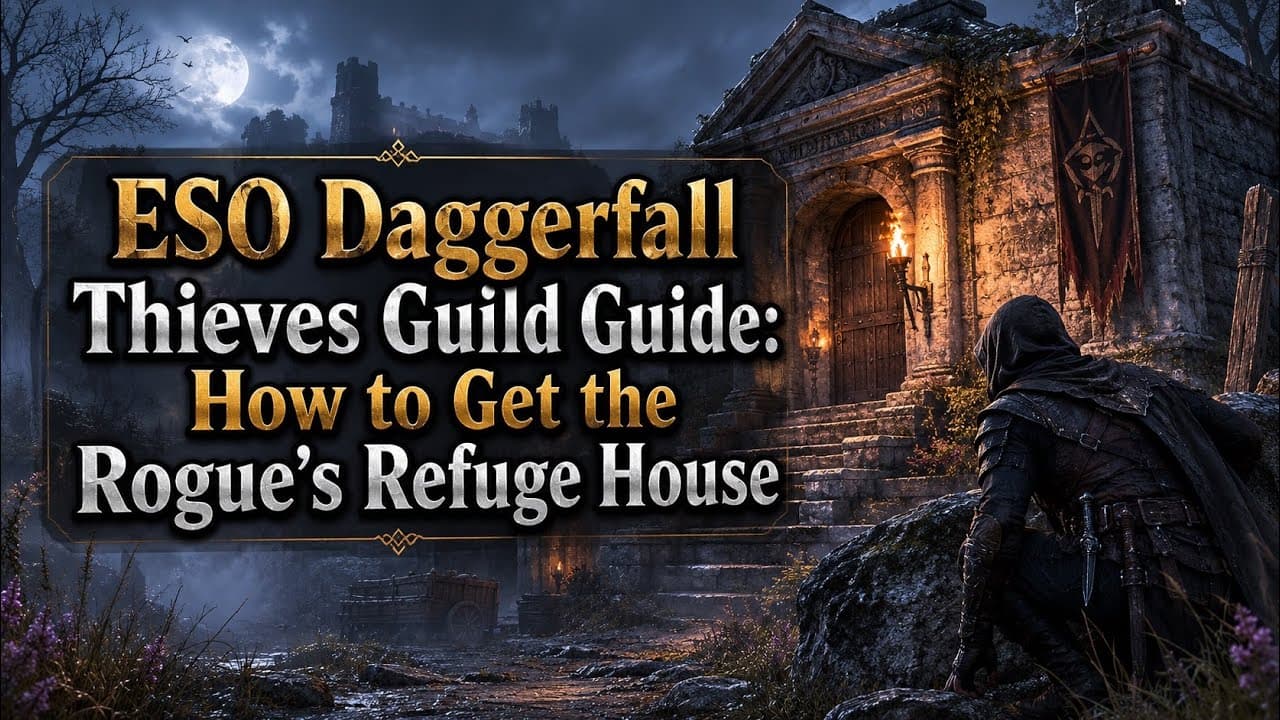 ESO Daggerfall Thieves Guild Guide: How to Get the Rogue's Refuge House (Season 1)