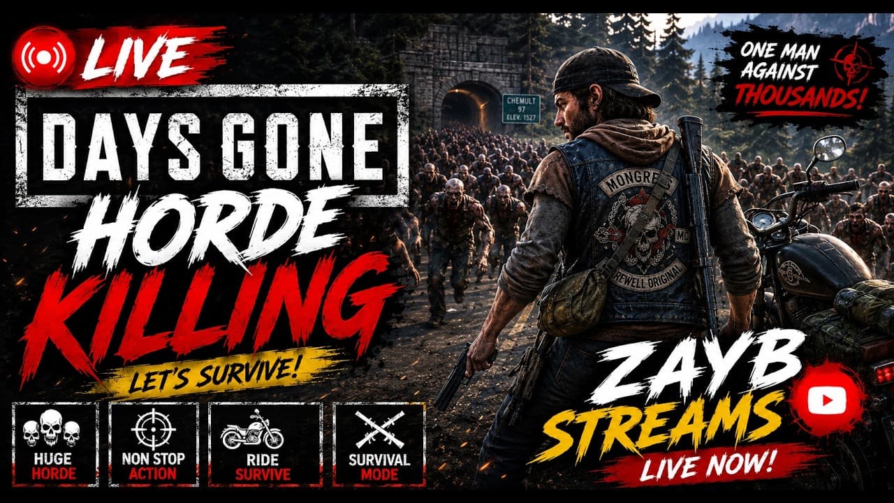 🔴 LIVE | Endgame Horde Battles | Days Gone (LIVE NOW) #zombie #survival #shorts