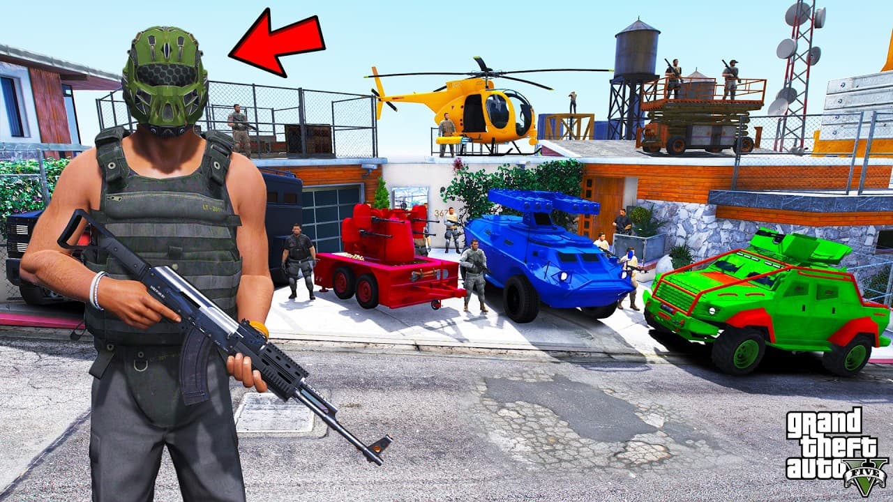 Franklin's House is The New Special Forces Headquarters in GTA 5 | SHINCHAN and CHOP