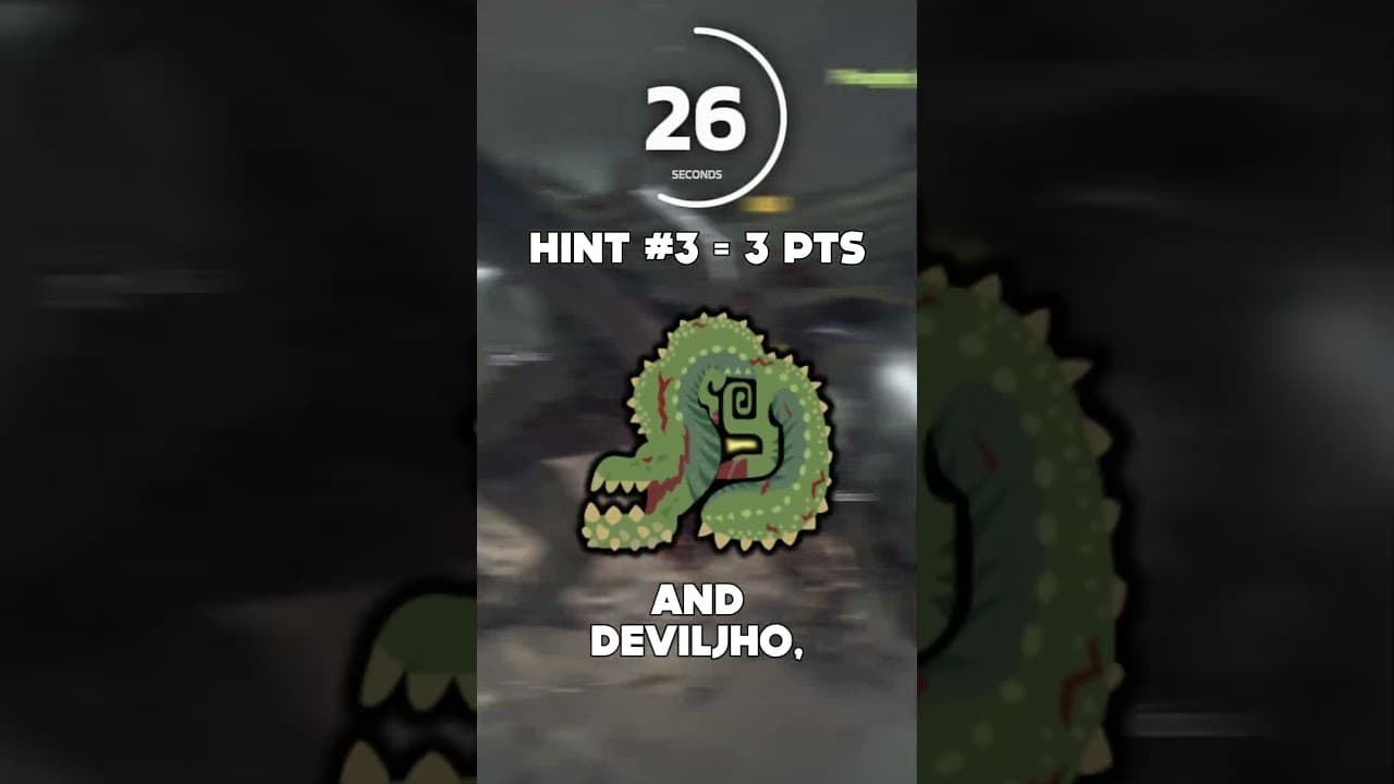 Guess the Monster in 60 Seconds 2 #monsterhunter #quiz #guessthemonster #gaming