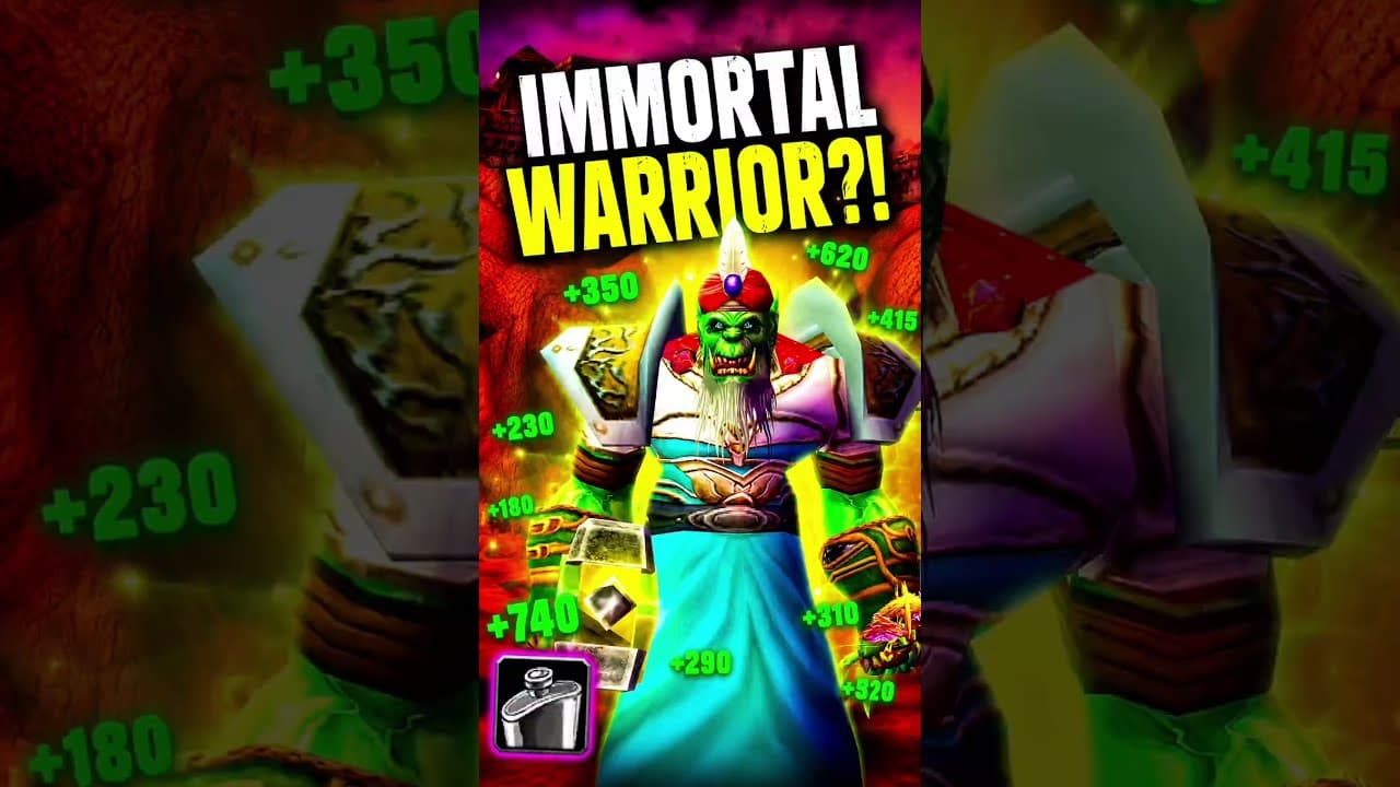 This Warrior Was Literally IMMORTAL?!  #worldofwarcraft #warcraft #wow #wowclassic