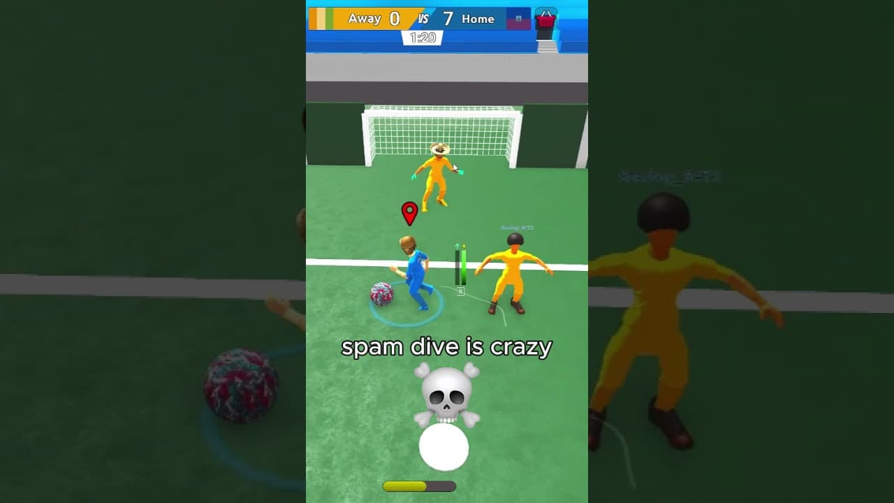 spam dive is CRAZY 😭 #roblox #realisticstreetsoccer #soccer