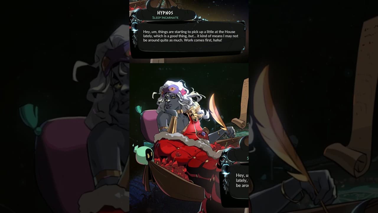 Hypnos on Him Saying Little to Melinoe #hades2
